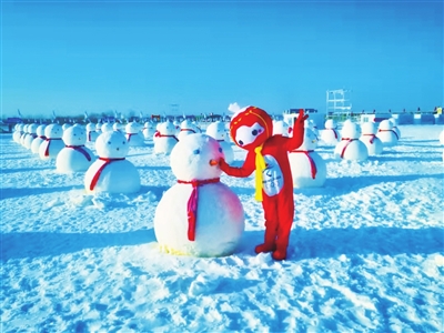 旅游景區(qū)的冰雪元素。 景區(qū)供圖